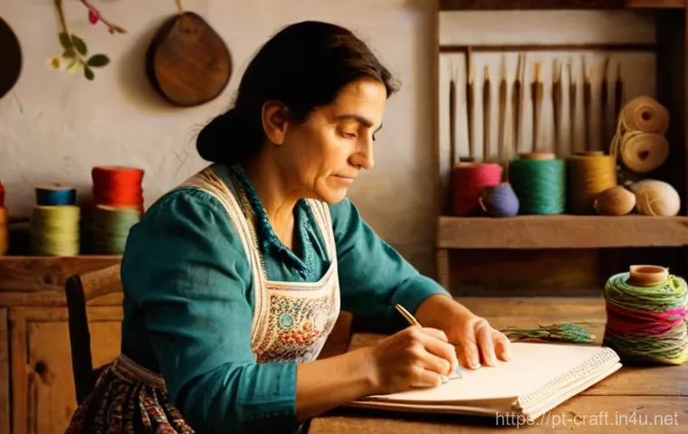 수공예 창업 아이템 - **A Skilled Artisan's Workshop in Portugal:** A warm, inviting, and naturally lit photography of a f...