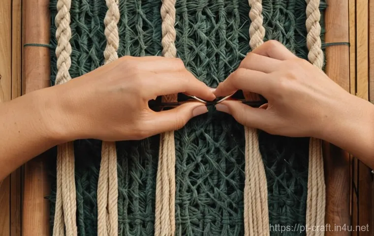 수공예 매듭공예 - "A stylish young woman, elegantly dressed in a modest, summer-appropriate outfit (e.g., a linen dres...