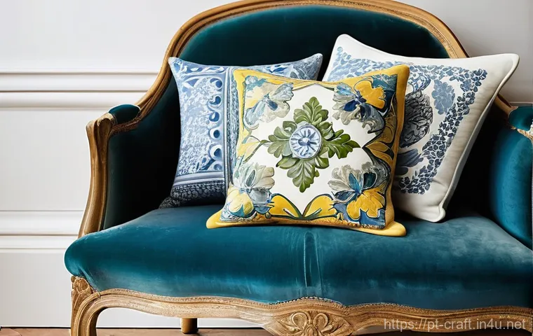 수공예 중고품 활용 - **"A beautifully restored vintage wooden dresser, painted in a vibrant, yet soft, pastel blue hue. T...