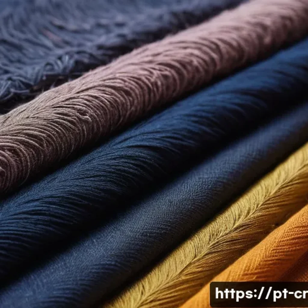 수공예 천연 섬유 염색 - **Prompt:** A close-up, highly detailed photograph of a collection of vibrant, naturally dyed fabric...
