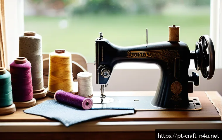 수공예 패브릭 공예 - A cozy artisan sewing workshop scene featuring a skilled craftswoman combining various fabric textur...